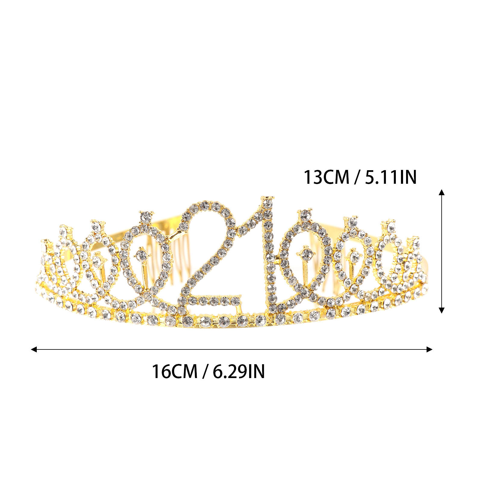 1Set Glitter Birthday Crown Go - Birthday Sash Glitter recension och pris