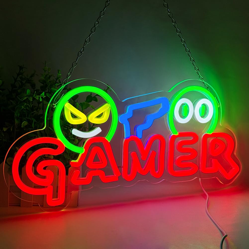 Gamer Neon Sign LED Wall Light - Neon Sign Party recension och pris