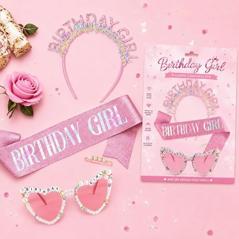 3pcs/set Birthday Girl Sash Gl - Birthday Sash Glitter recension och pris