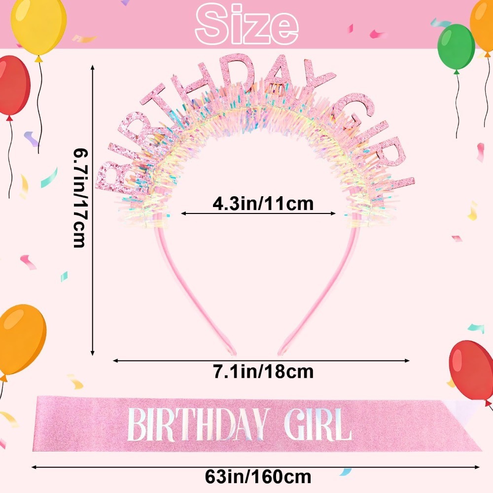 Birthday Girl Sash Glitter Hea - Birthday Sash Glitter recension och pris