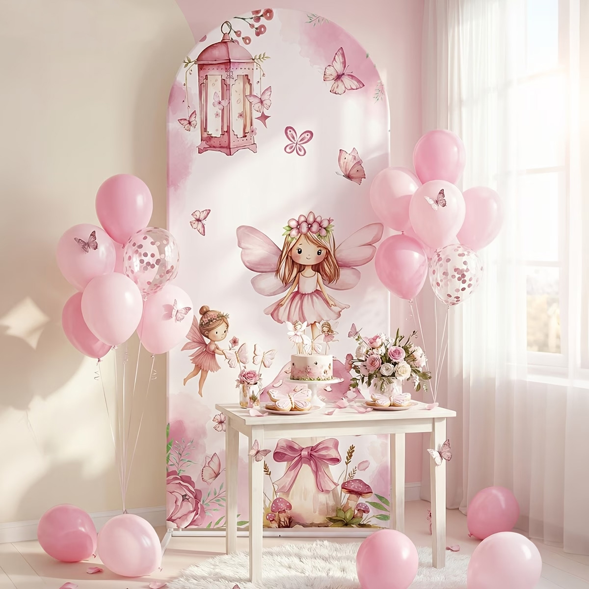 Fairy And Mushroom Background  - Dessert Table Backdrop recension och pris