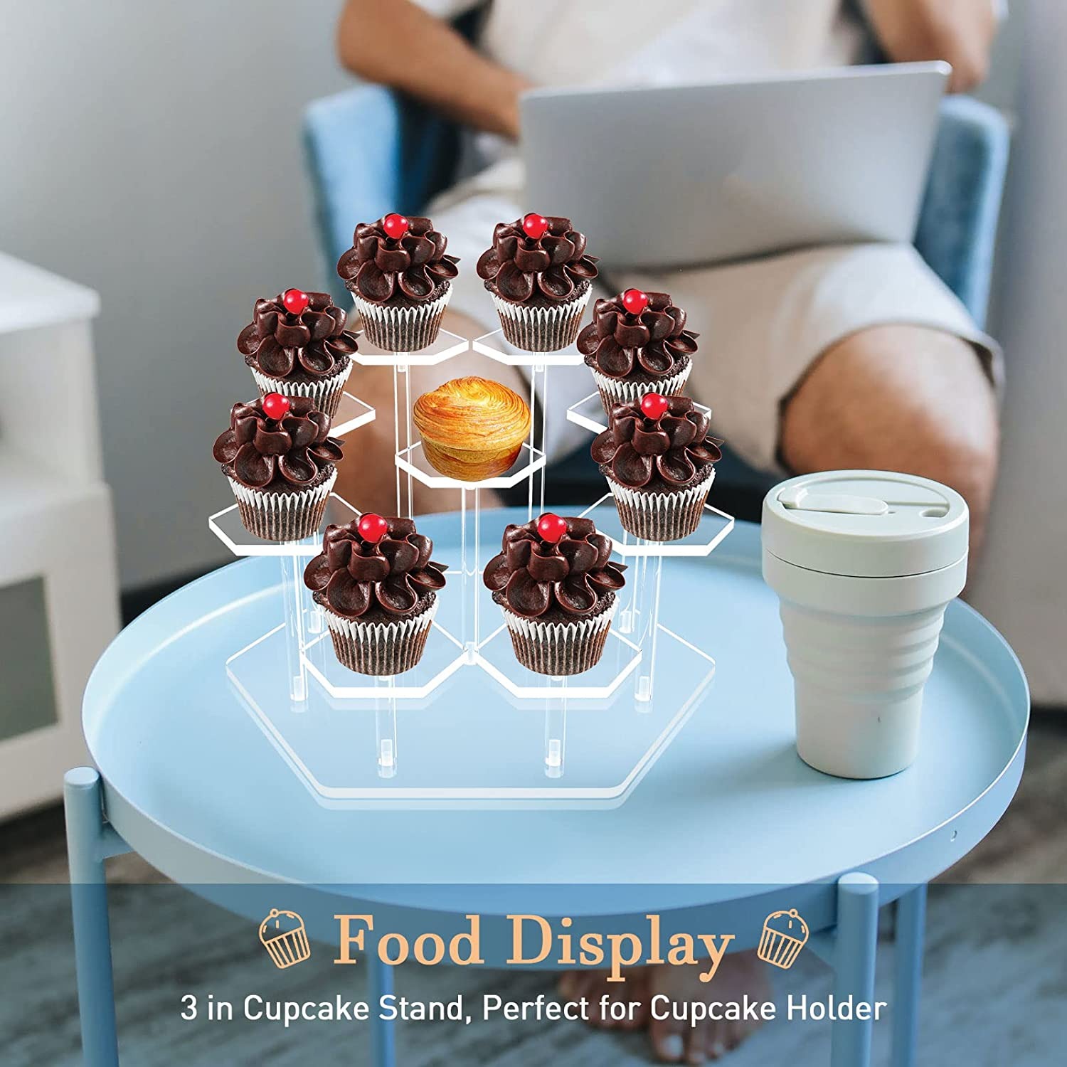 8/9 Tier Acrylic Display Stand - Cupcake Stand Tier recension och pris