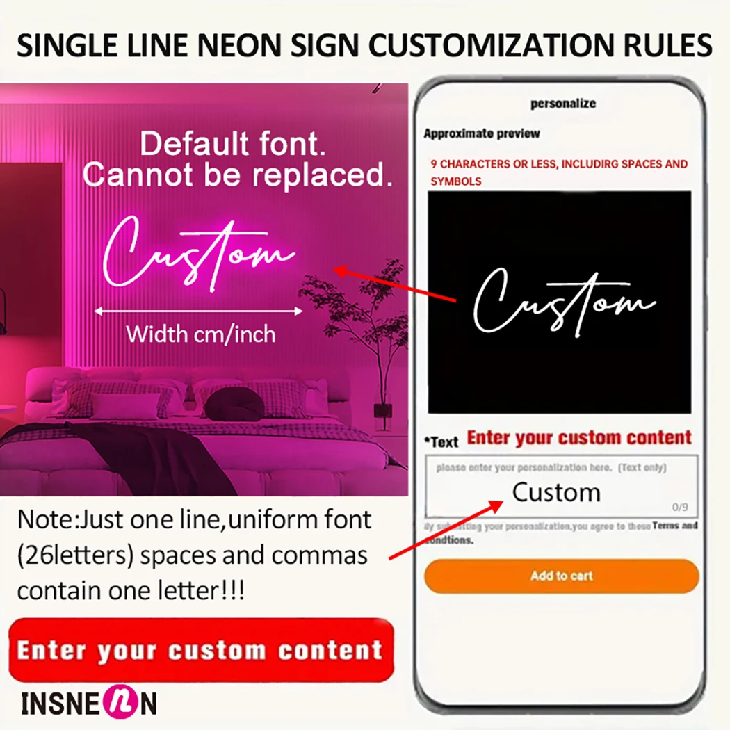 Custom Neon Sign Personalized  - Neon Sign Party recension och pris
