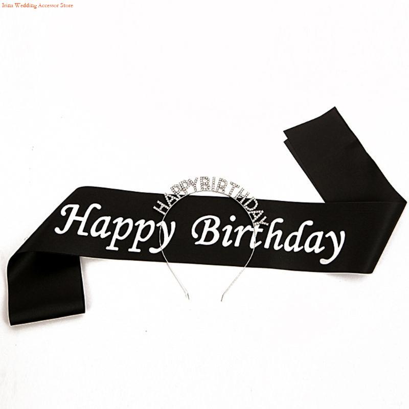 G92D 4 Pieces Birthday Party D - Birthday Sash Glitter recension och pris
