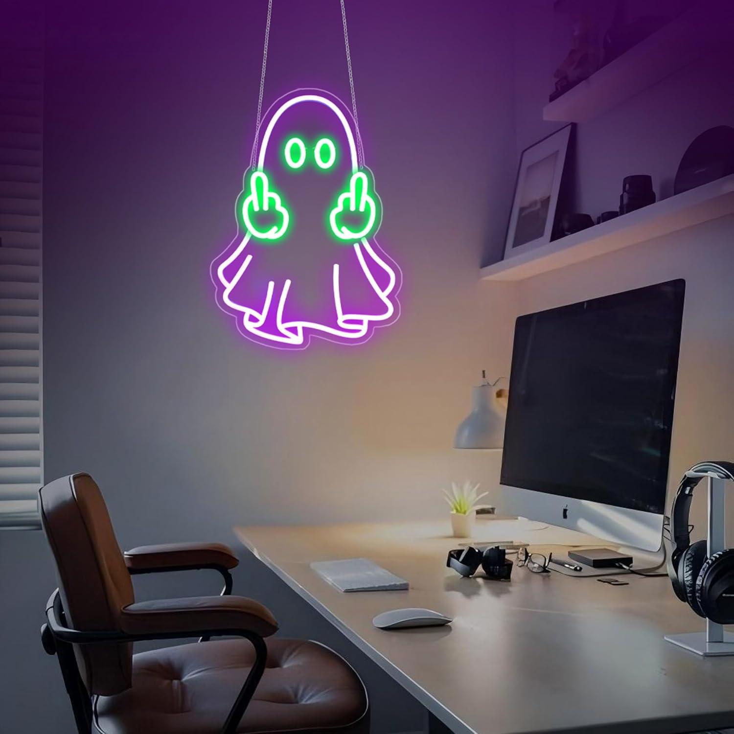 Ghost Neon Sign USB Powered LE - Neon Sign Party recension och pris