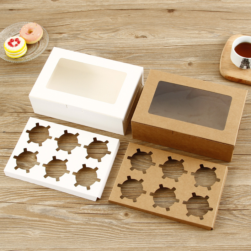 Cupcake Boxes with Clear Windo - Event Party Box recension och pris