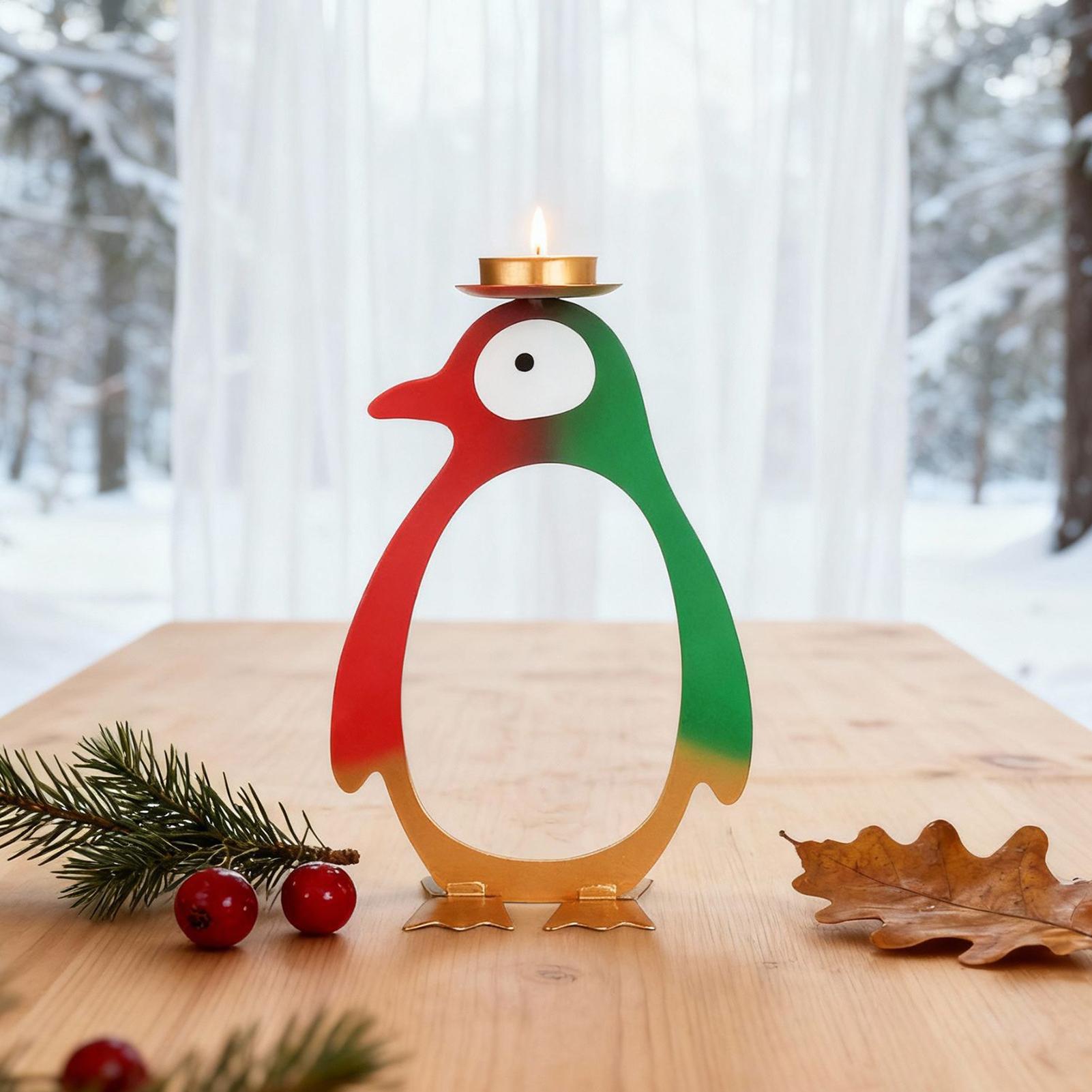 Tea Light Candle Holder Pengui - Centerpiece Stick recension och pris