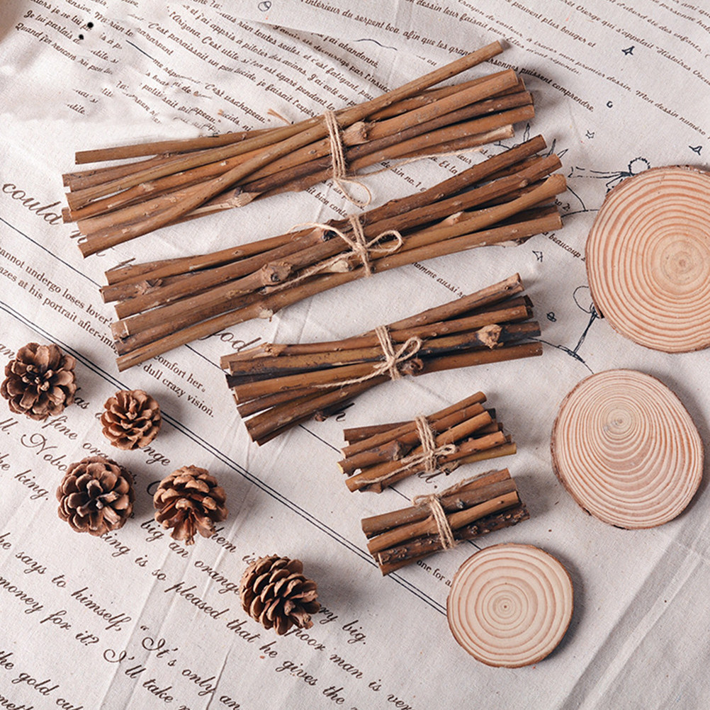 21Pcs Natural Pine Cones and W - Centerpiece Stick recension och pris