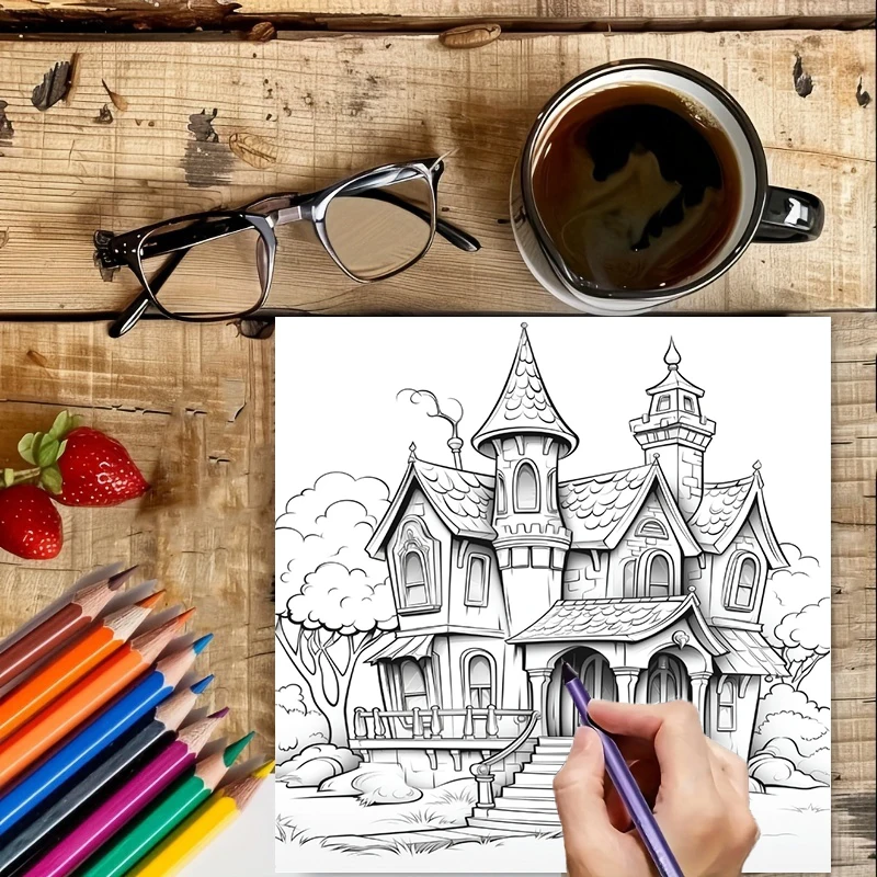 Haunted House Coloring Book fo - Supply Event recension och pris
