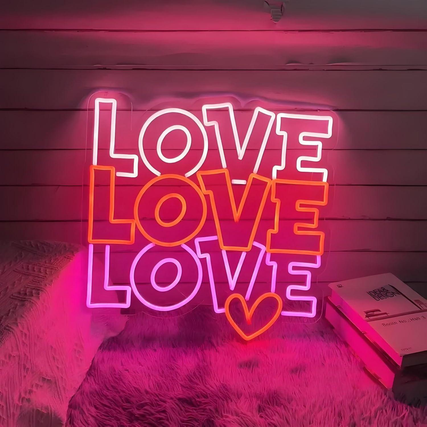 Love Neon Sign USB Dimmable LE - Neon Sign Party recension och pris