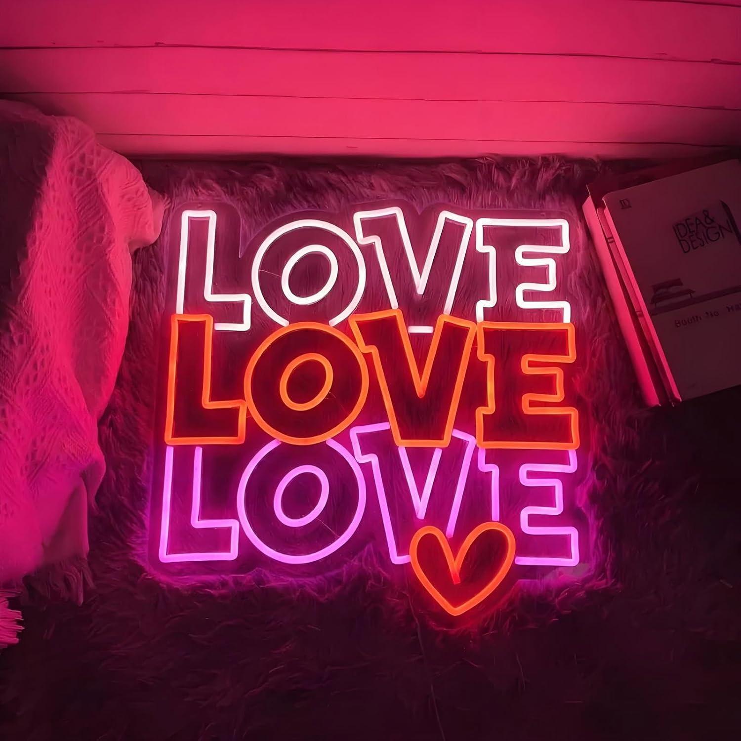 Love Neon Sign USB Dimmable LE - Neon Sign Party recension och pris