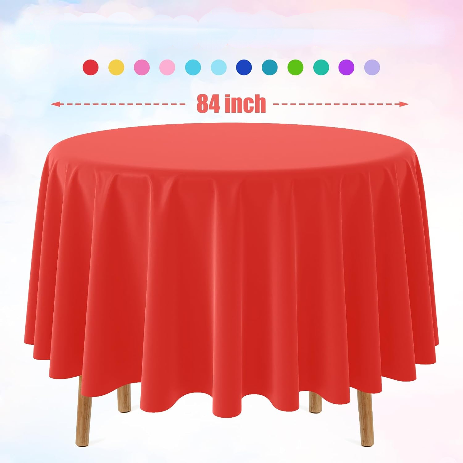 Disposable Round Solid Color T - Table Cloth Disposable recension och pris