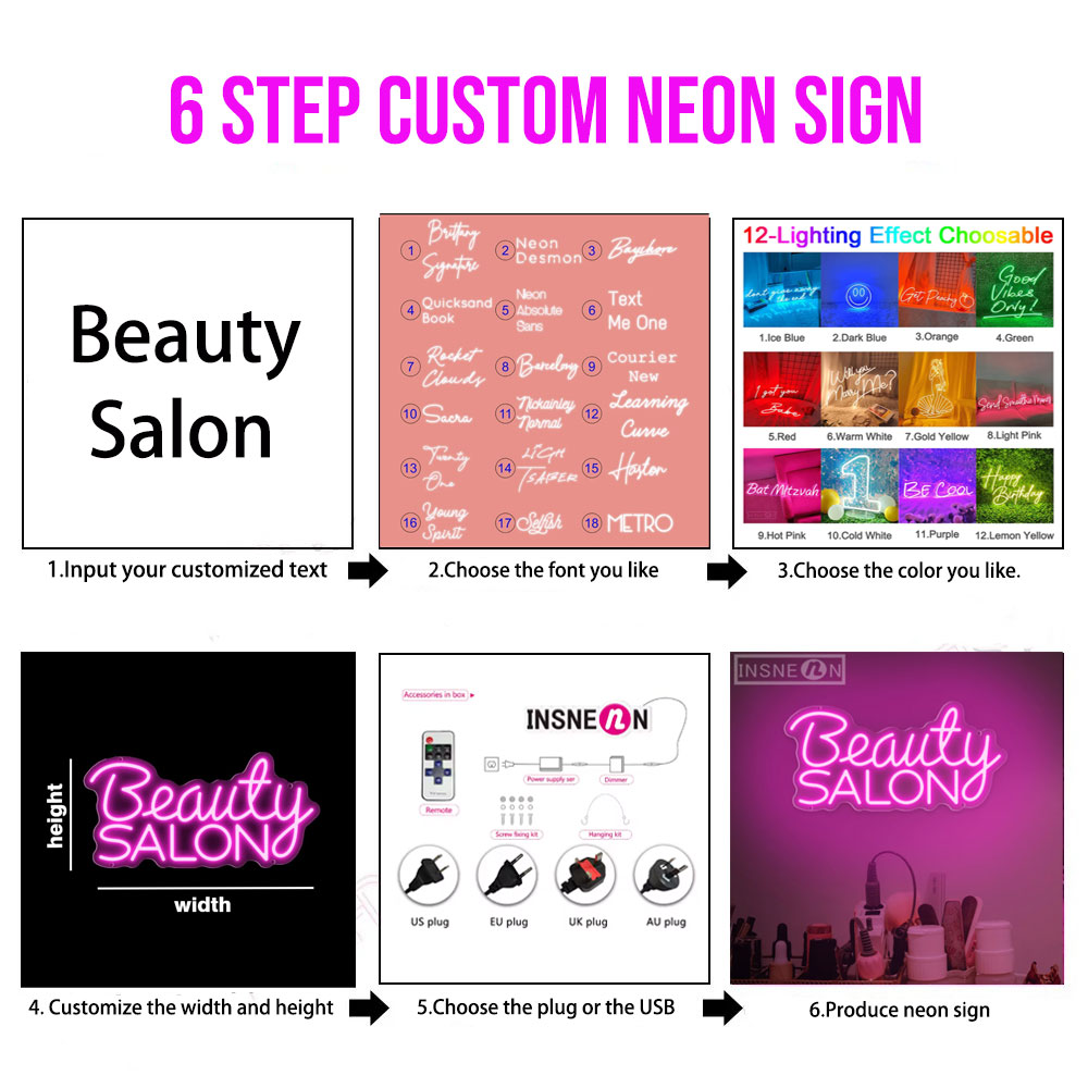 Custom Led Neon Signs LED Ligh - Neon Sign Party recension och pris