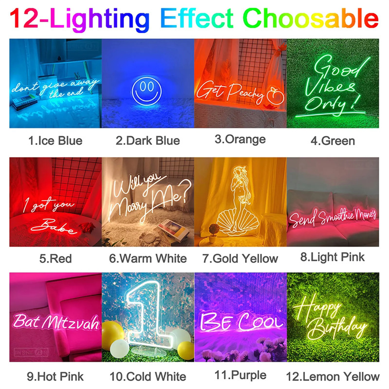 Custom Led Neon Signs LED Ligh - Neon Sign Party recension och pris