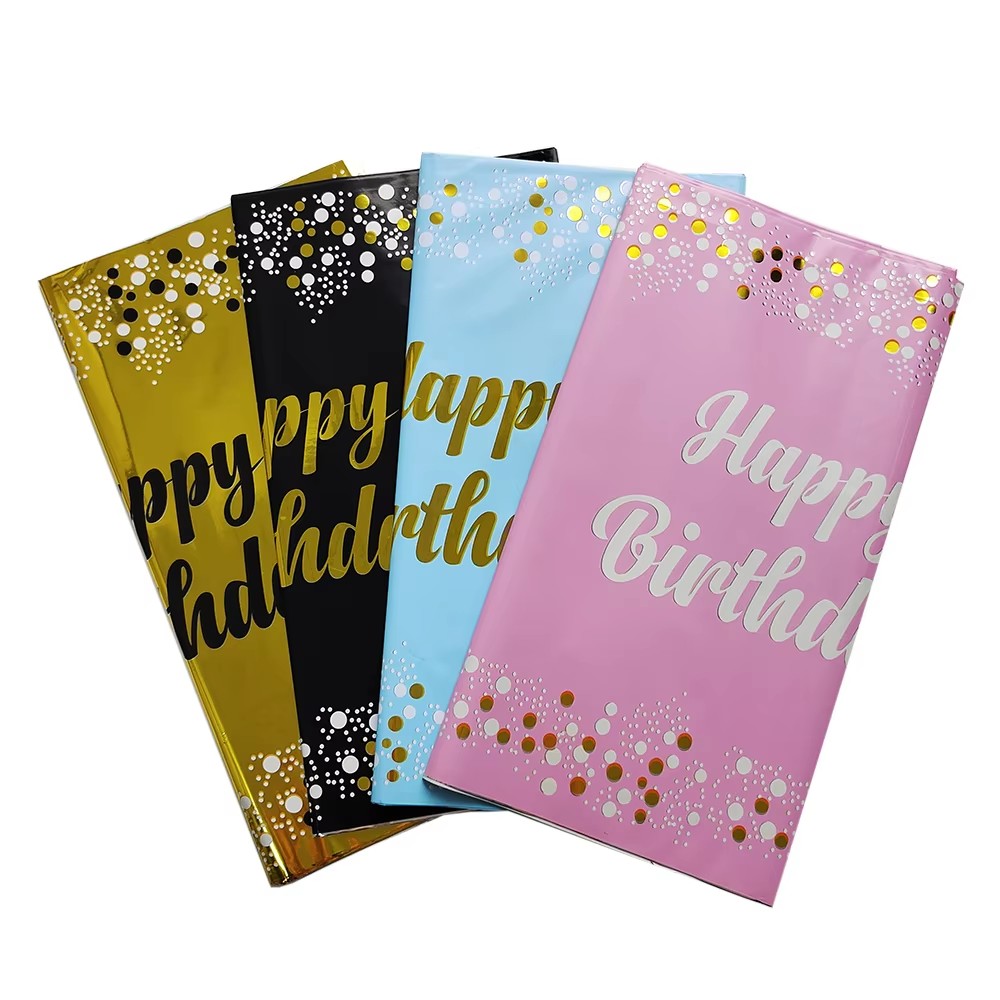 Happy Birthday Disposable Tabl - Table Cloth Disposable recension och pris