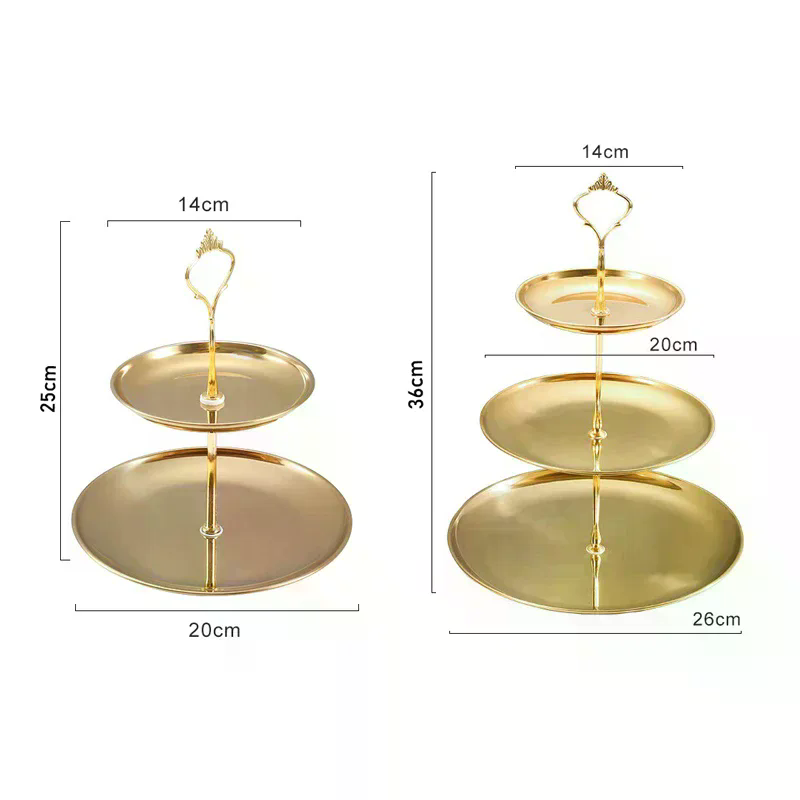 /PFU/Silver 2/3-Tier Cake Stan - Cupcake Stand Tier recension och pris