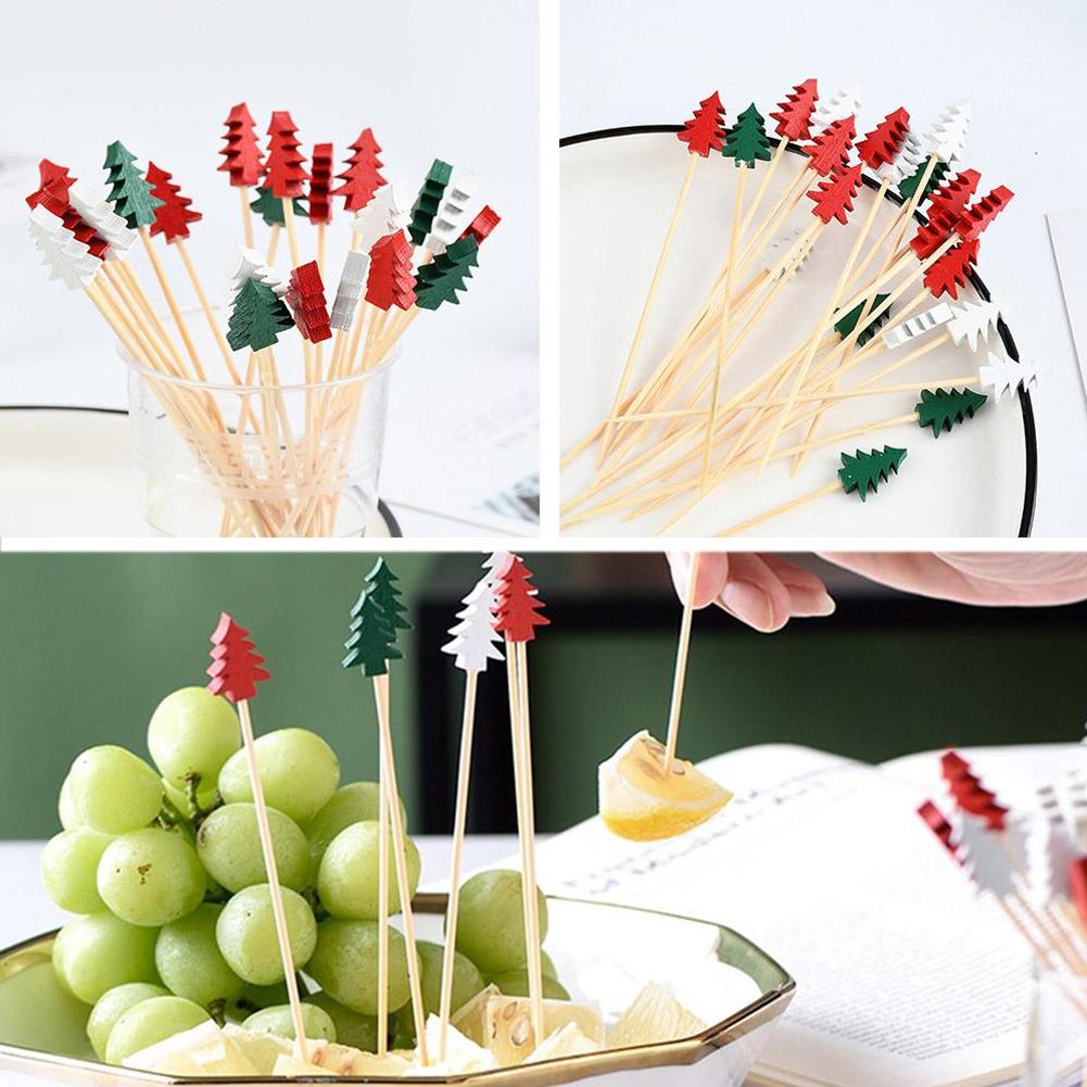 50Pcs Christmas Cocktail Picks - Centerpiece Stick recension och pris