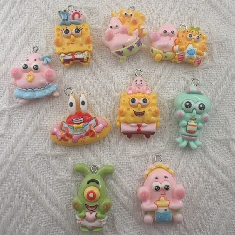 10pcs cartoon resin pendant, D - Event Party recension och pris