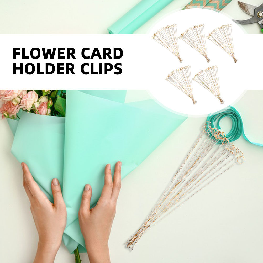 100Pcs Metal Flower Card Holde - Centerpiece Stick recension och pris