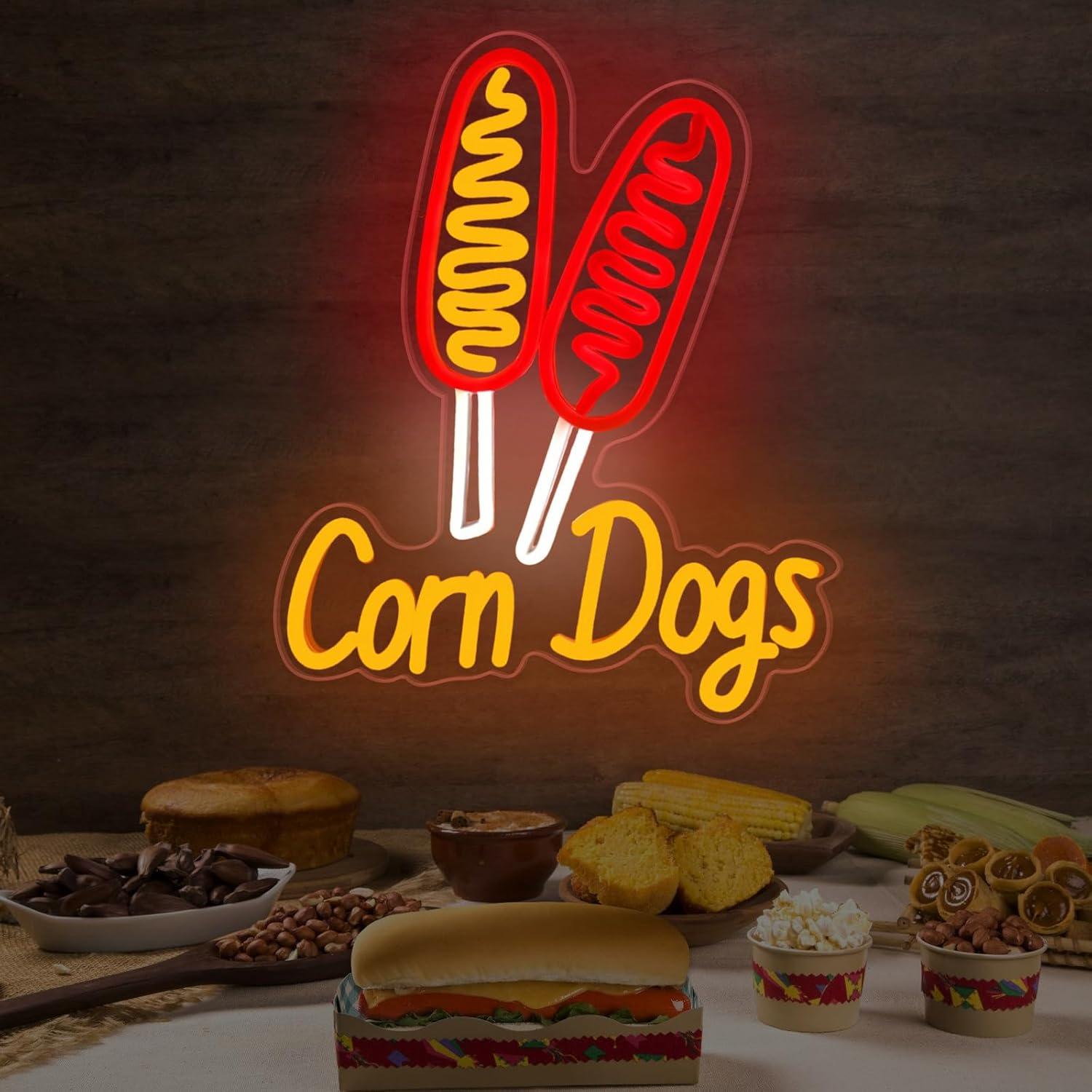 Corn Dog Neon Sign Snack USB D - Neon Sign Party recension och pris