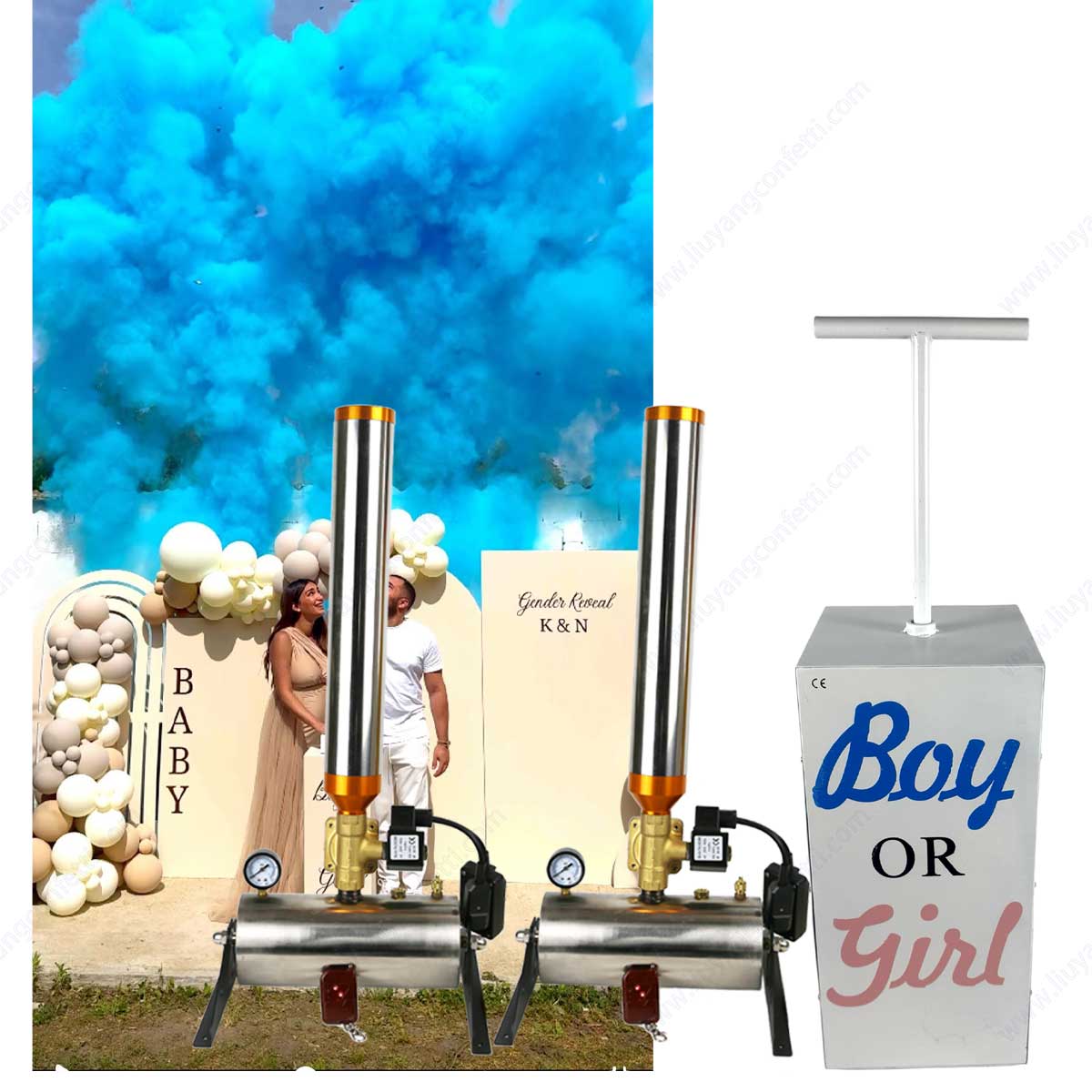TNT Gender Reveal Electric Can - Confetti Cannon Tube recension och pris