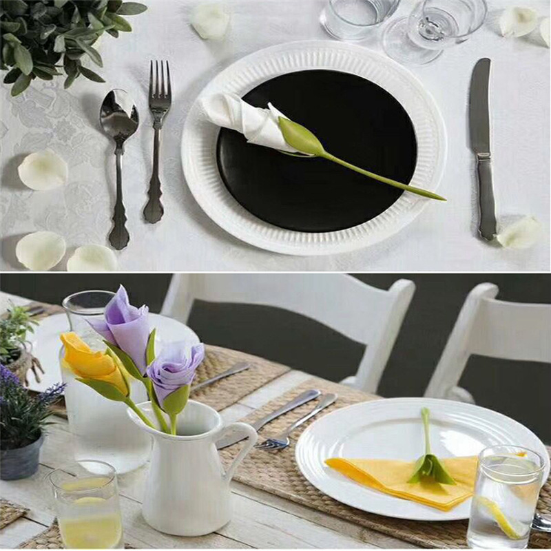 Paper‑folded rose napkin flowe - Napkin Folding Set recension och pris